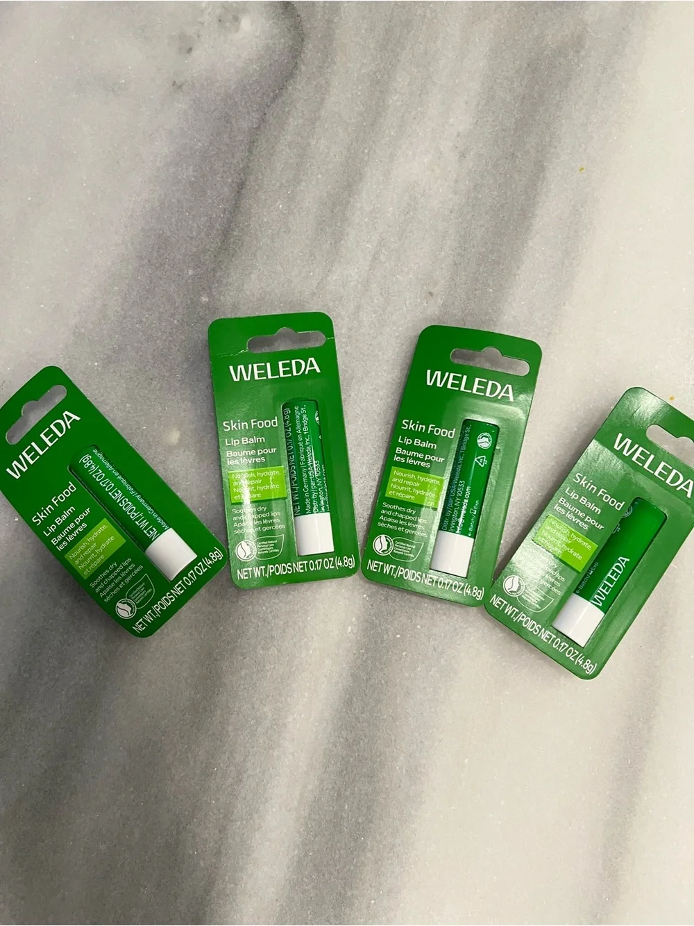 4 for $25 Weleda Skin Food Lip Balm